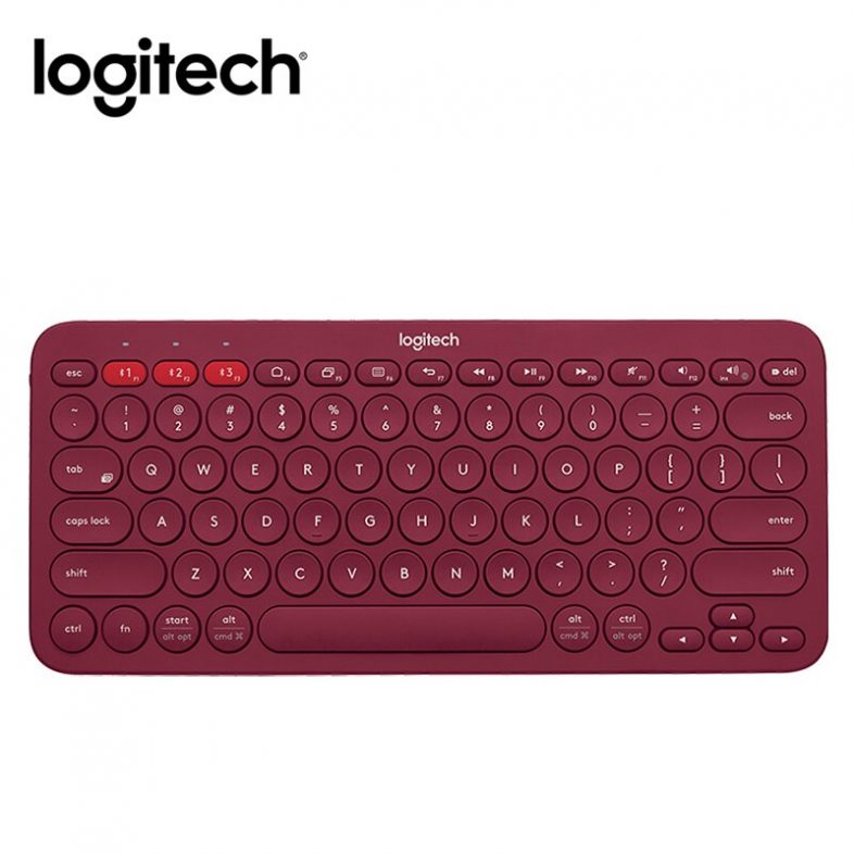 Logitech wireless Bluetooth keyboard portable multi-device Apple phone