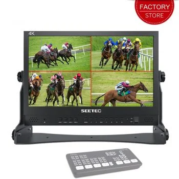 SEETEC ATEM Mini Switcher ATEM156 15.6 Inch Hot Live Streaming Monitor Quad Split Display 4 HDMI Input Output Full HD 1920×1080