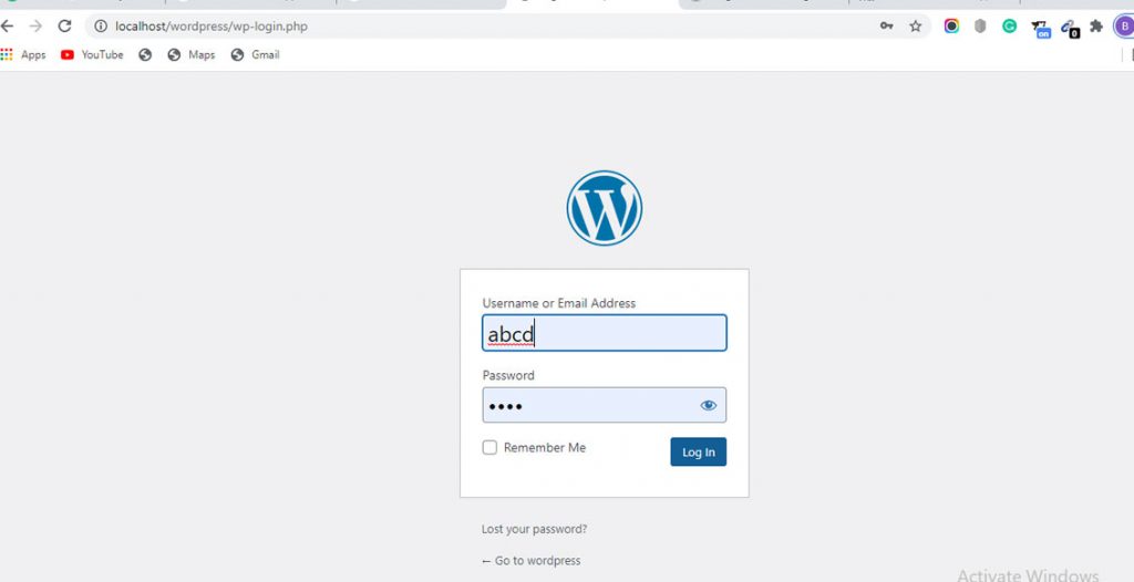 install wordpress on xampp