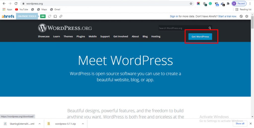  WordPress Download for Start Install WordPress in XAMPP server