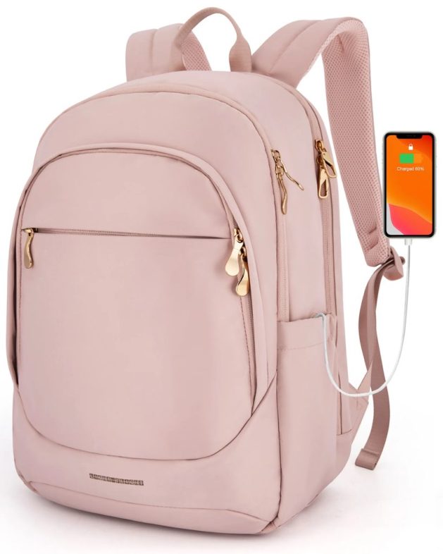 LIGHT FLIGHT Anti Theft laptop backpack for women with USB Charging Hole Waterproof