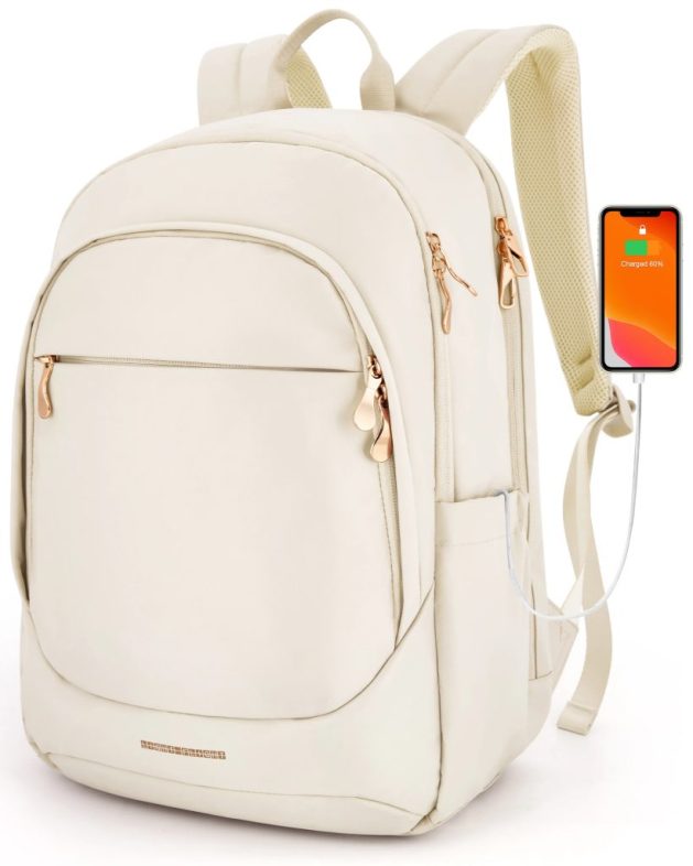 LIGHT FLIGHT Anti Theft laptop backpack for women with USB Charging Hole Waterproof