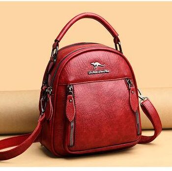 Mini Leather Backpacks For Women Multifunction