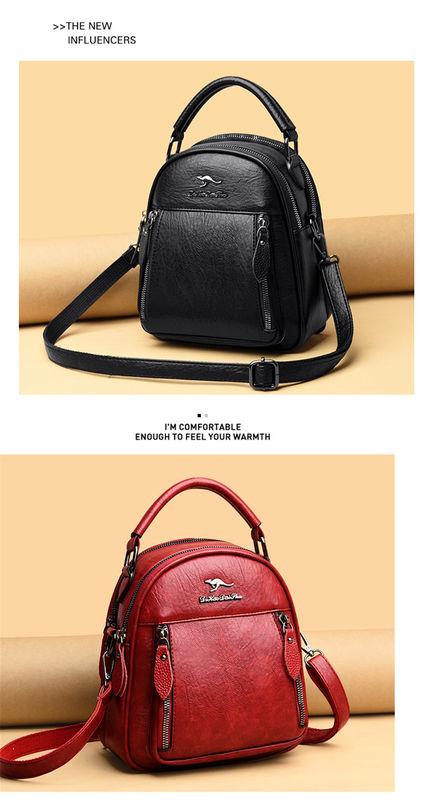 Mini Leather Backpacks For Women Multifunction