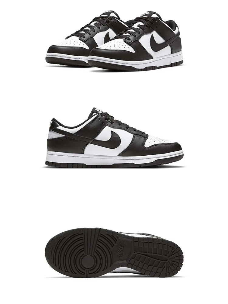 Nike Dunk Low Black and white Panda sports casual low top board shoes Sneaker