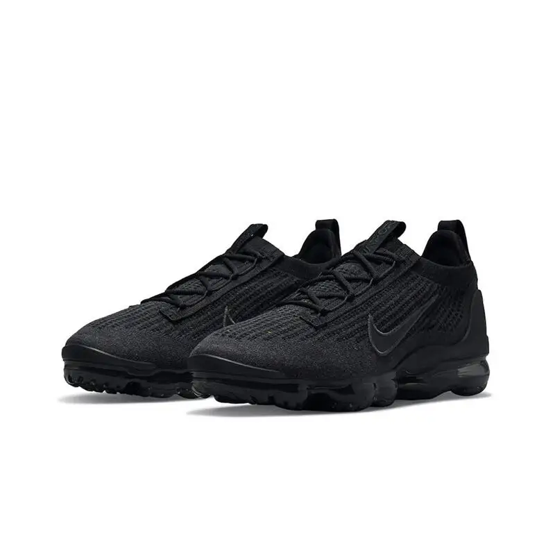 Nike Vapormax Flyknit 2021 Men's and Women's Red Blue Comfortable Breathable Shock Absorbent Springback Non-slip Wear Shoes