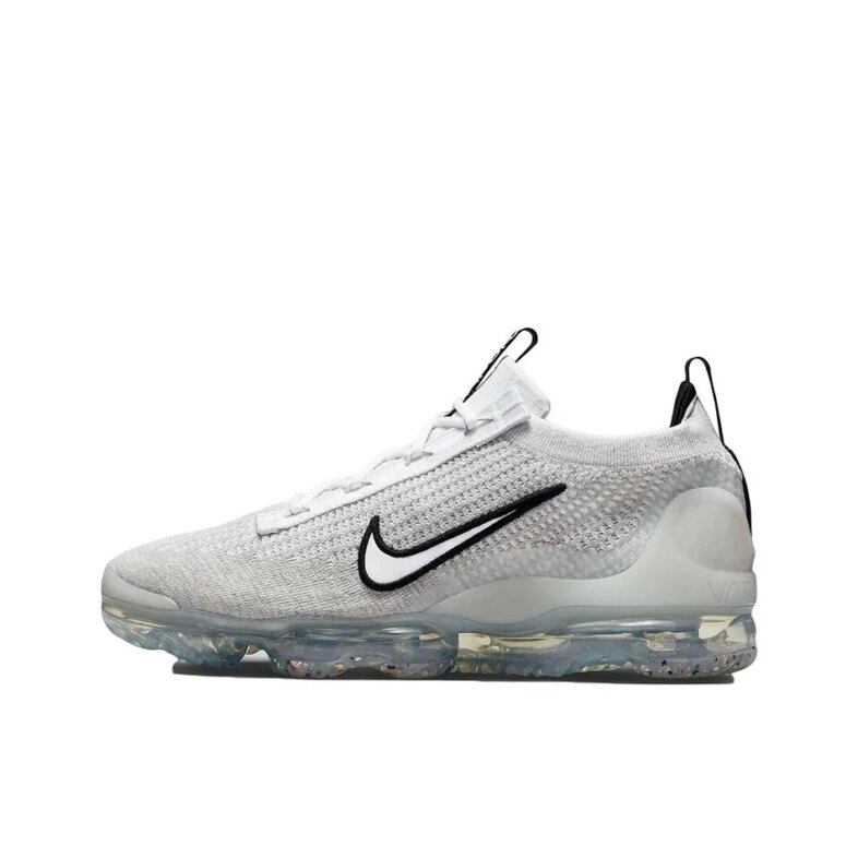 Nike Vapormax Flyknit 2021 Men's and Women's Red Blue Comfortable Breathable Shock Absorbent Springback Non-slip Wear Shoes