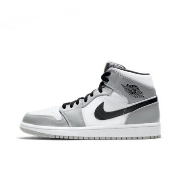 New Arrival Nike Air Jordan 1 Retro Mid “Light Smoke Grey” – Classic Basketball Sneakers for Men and Women