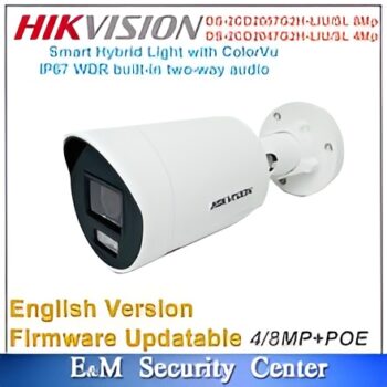 Original Hikvision DS-2CD2087G2H-LIU/SL 8MP &DS-2CD2047G2H-LIU/SL 4MP IP67 Hybrid POE ColorVu Bullet Network Camera