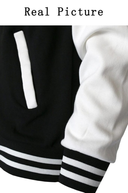 Black White Color Jacket S-5XL Loose Oversized Clothes Casual Men Women Baseball Clothes Couple Street Coat Warm Fleece Jackets Black White Color Jacket S-5XL Loose Oversized Clothes Casual Men Women Baseball Clothes Couple Street Coat Warm Fleece Jackets