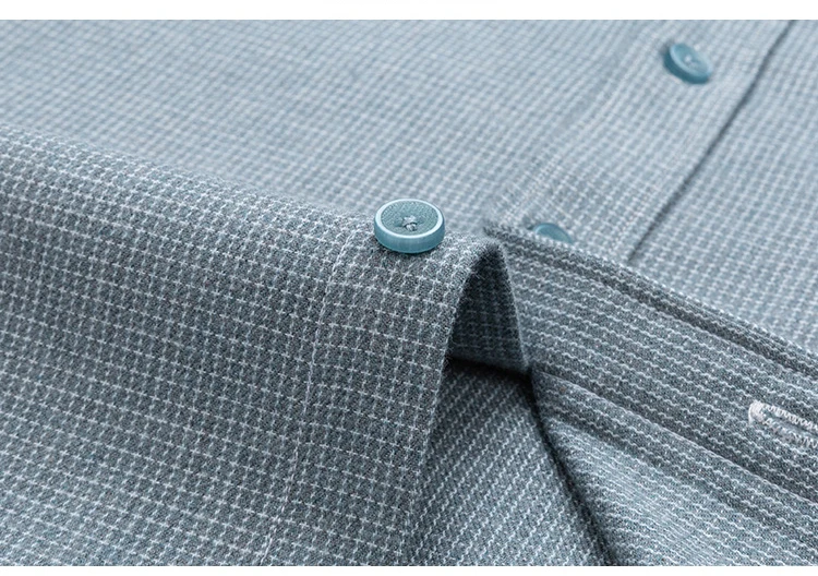 Luxury high-quality100%cotton houndstooth full shirts for men slim fit Casual shirt long-sleeve plaid soft designer clothes ropa