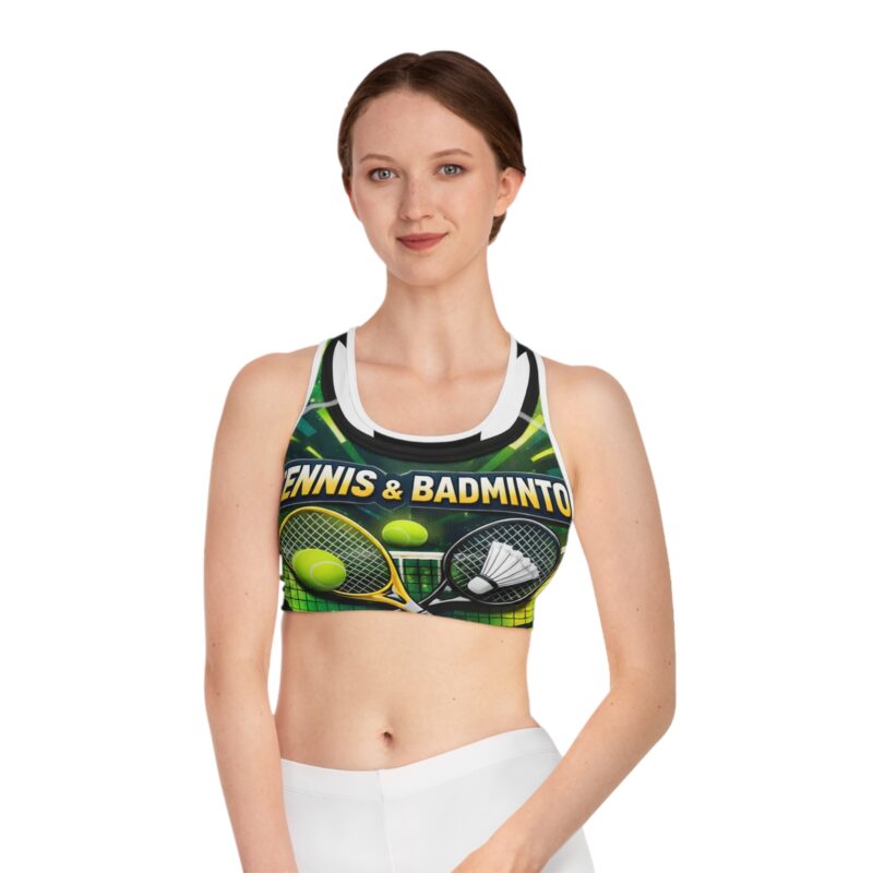 Tennis & Badminton Sports Bra — Game On Athletic Crop Top
