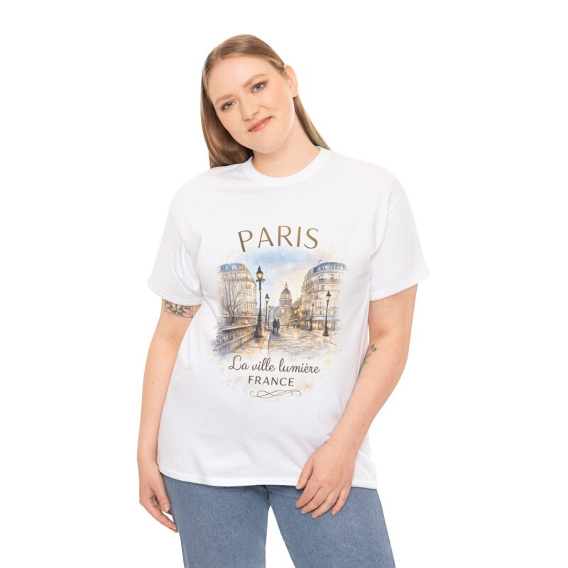 Sketch T‑Shirt Paris Vintage  "La ville lumière" France Travel Tee