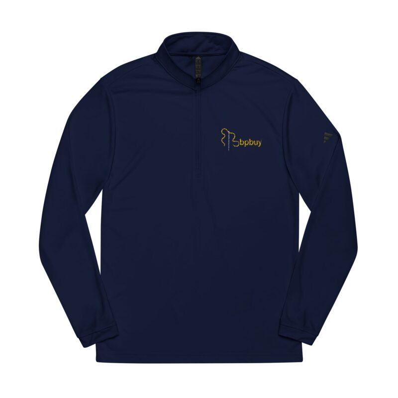 Embroidered Quarter-Zip Pullover — Lightweight Athletic adidas® Top