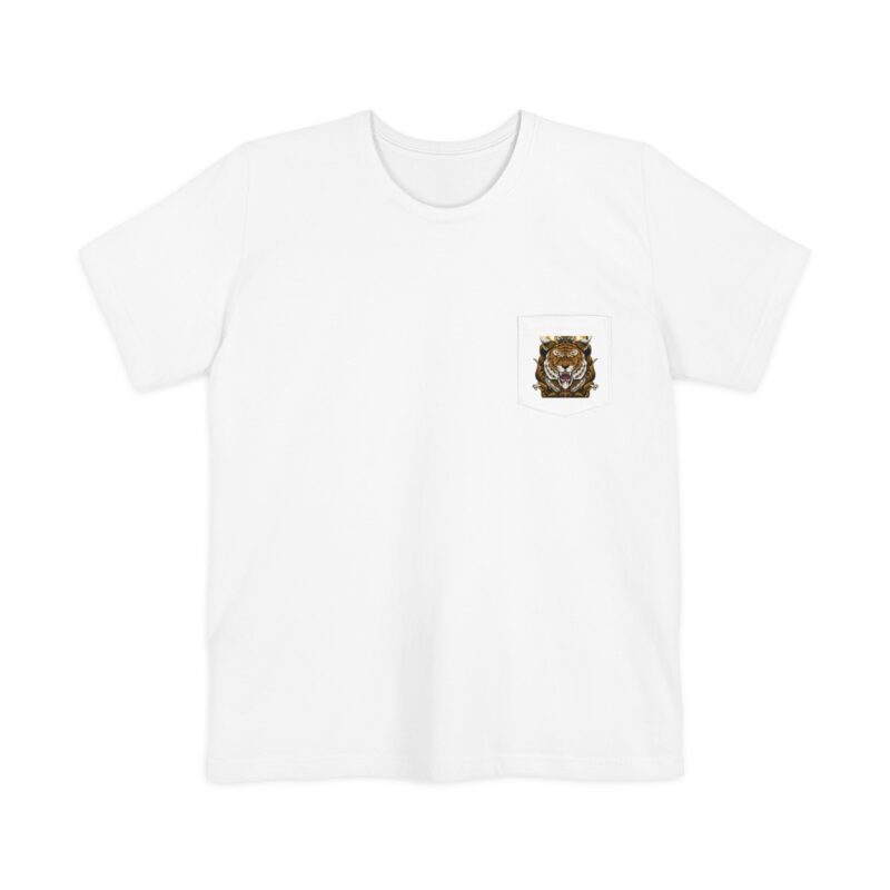 Pocket T Shirt Dress Tiger King – Bold Crowned Tiger Graphic Tee
