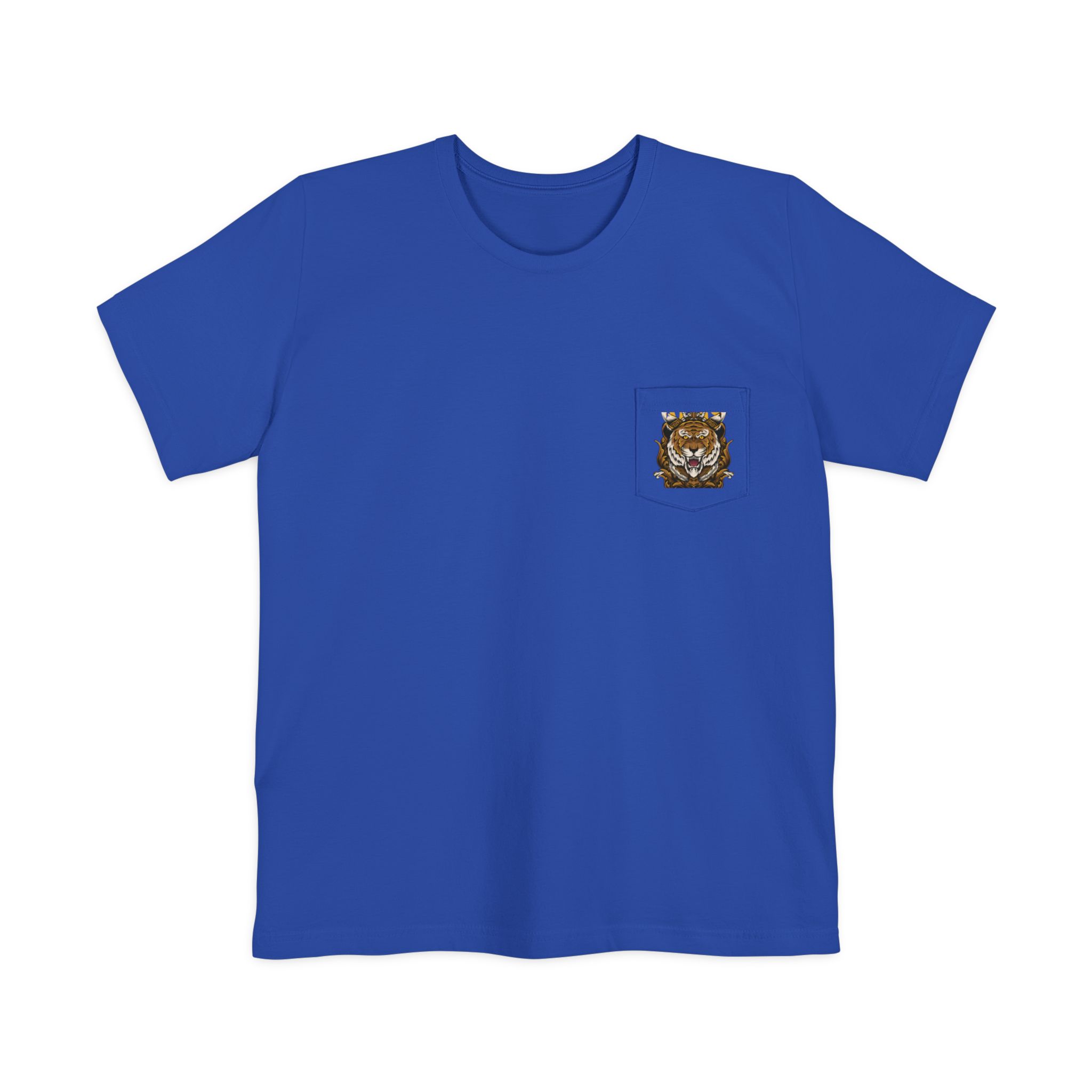 Pocket T Shirt Dress Tiger King – Bold Crowned Tiger Graphic Tee - Image 9