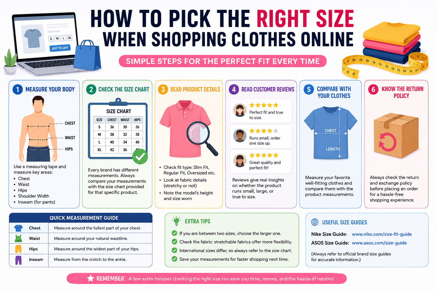 How to Pick the Right Size When Shopping Clothes Online (Complete Guide)