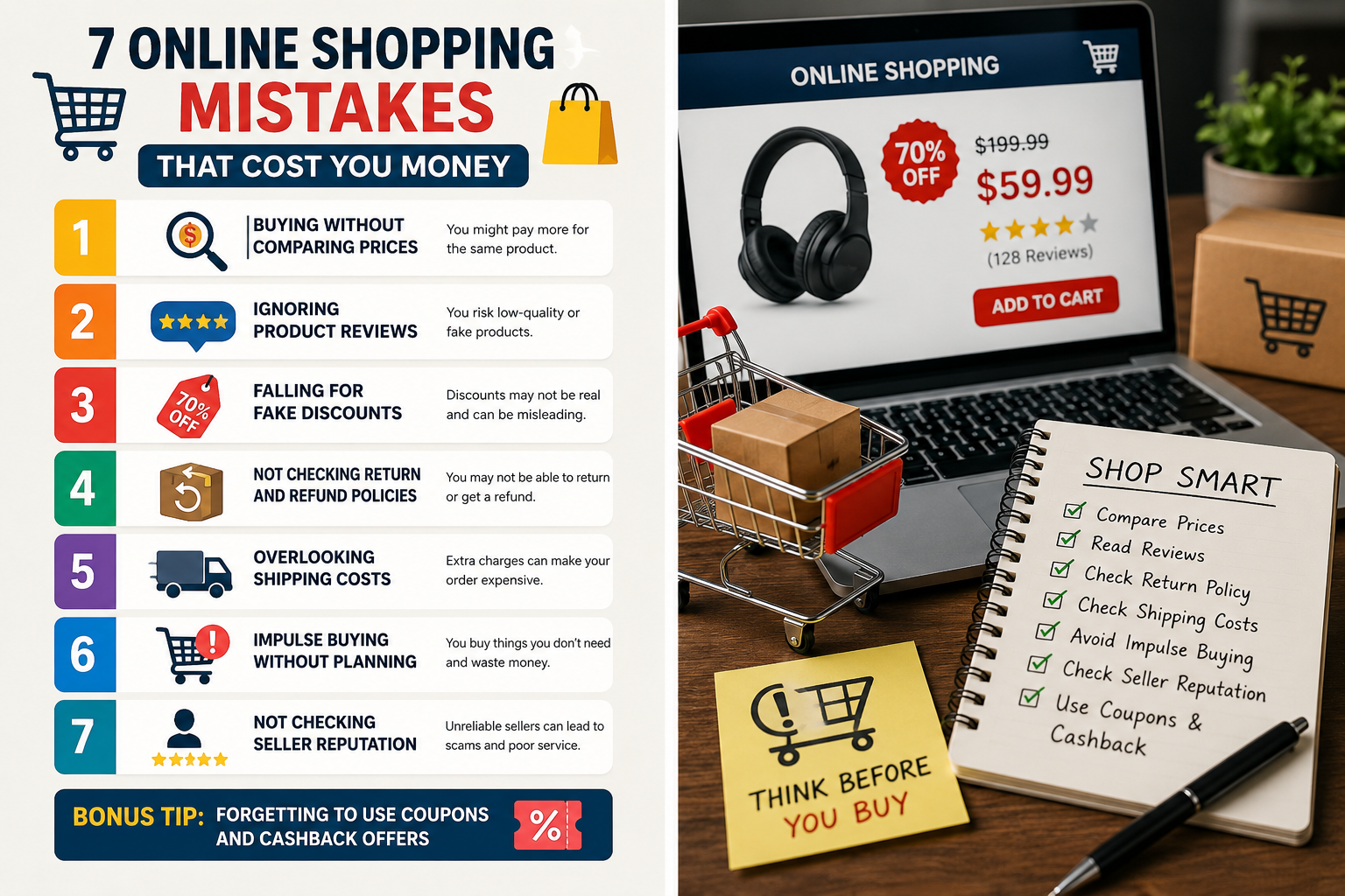 Online Shopping Mistakes
