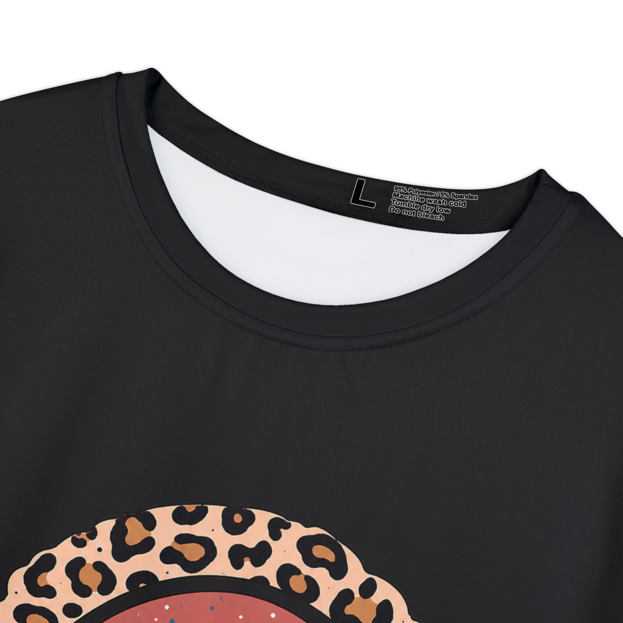 Boho Leopard Rainbow "Good Vibes" T-Shirt | Retro Wanderlust Graphic Tee - Image 4