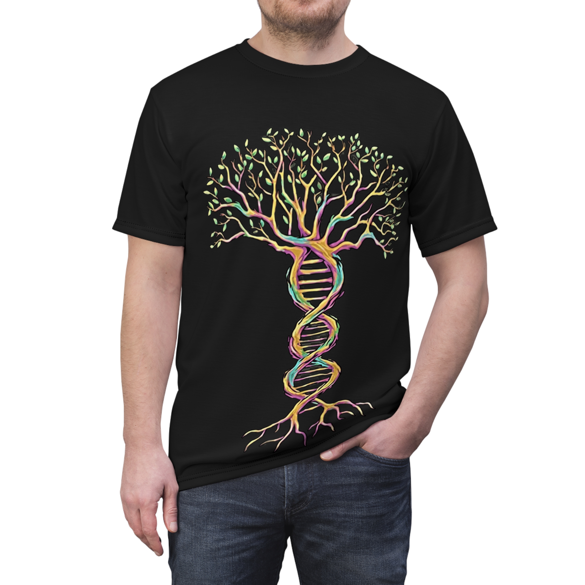 Mens Graphic T-Shirts Cool Nature Design Tees Short Sleeve