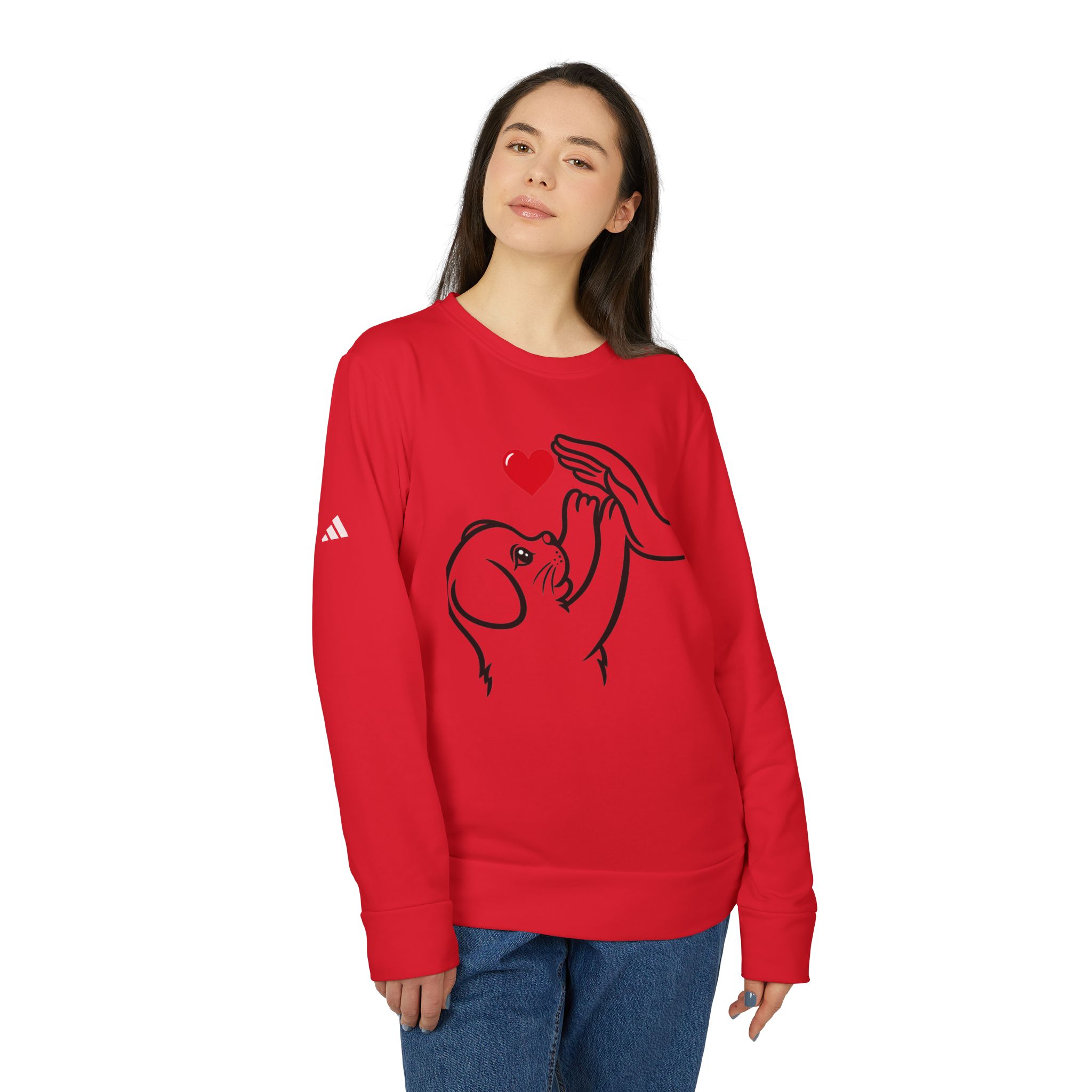Adidas t-shirt Unisex Fleece Crewneck Sweatshirt for dog lover T-Shirt - Image 38