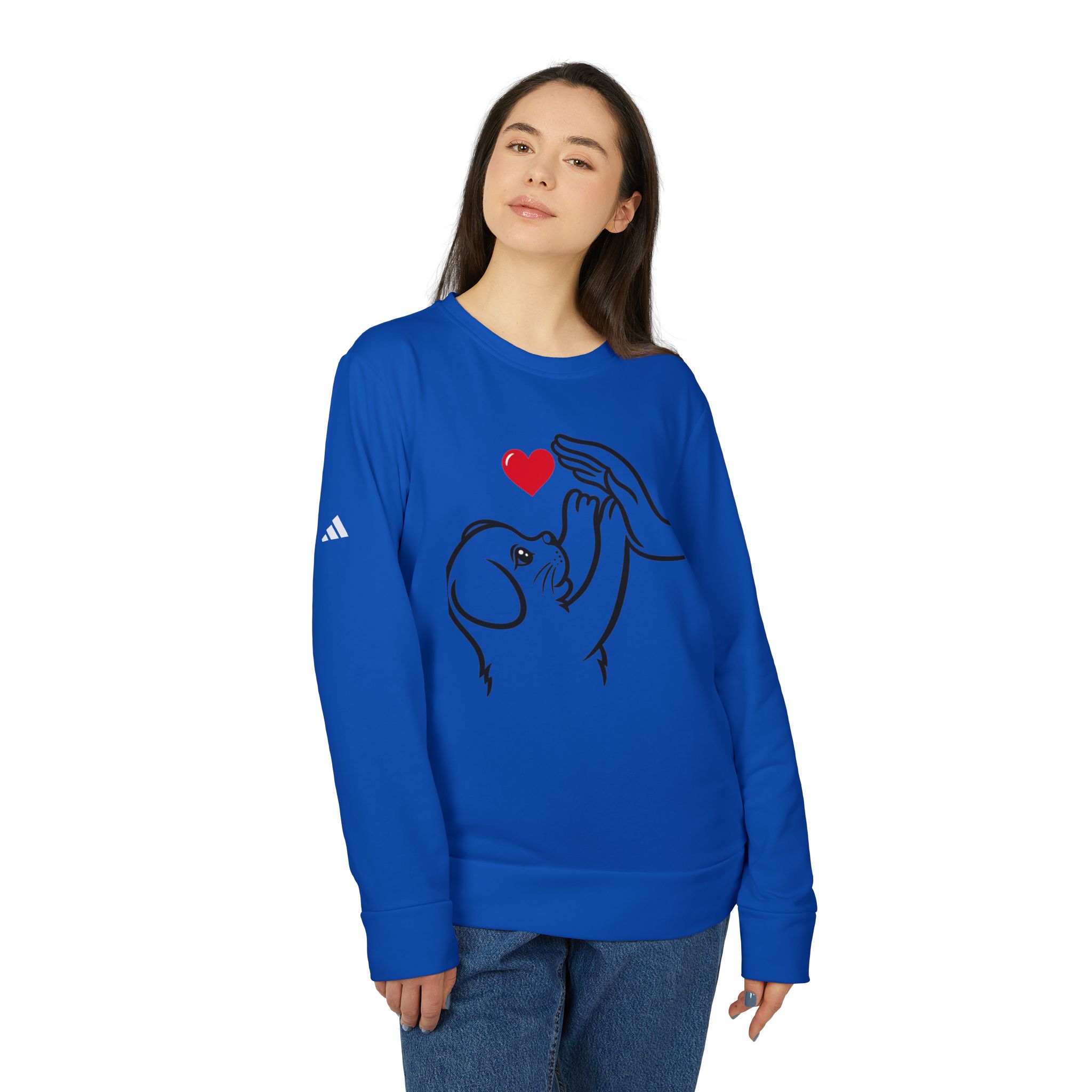 Adidas t-shirt Unisex Fleece Crewneck Sweatshirt for dog lover T-Shirt - Image 23