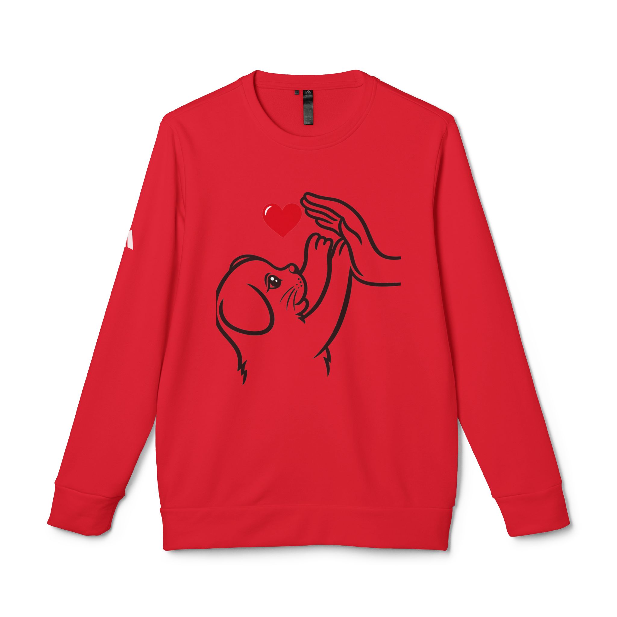 Adidas t-shirt Unisex Fleece Crewneck Sweatshirt for dog lover T-Shirt - Image 36