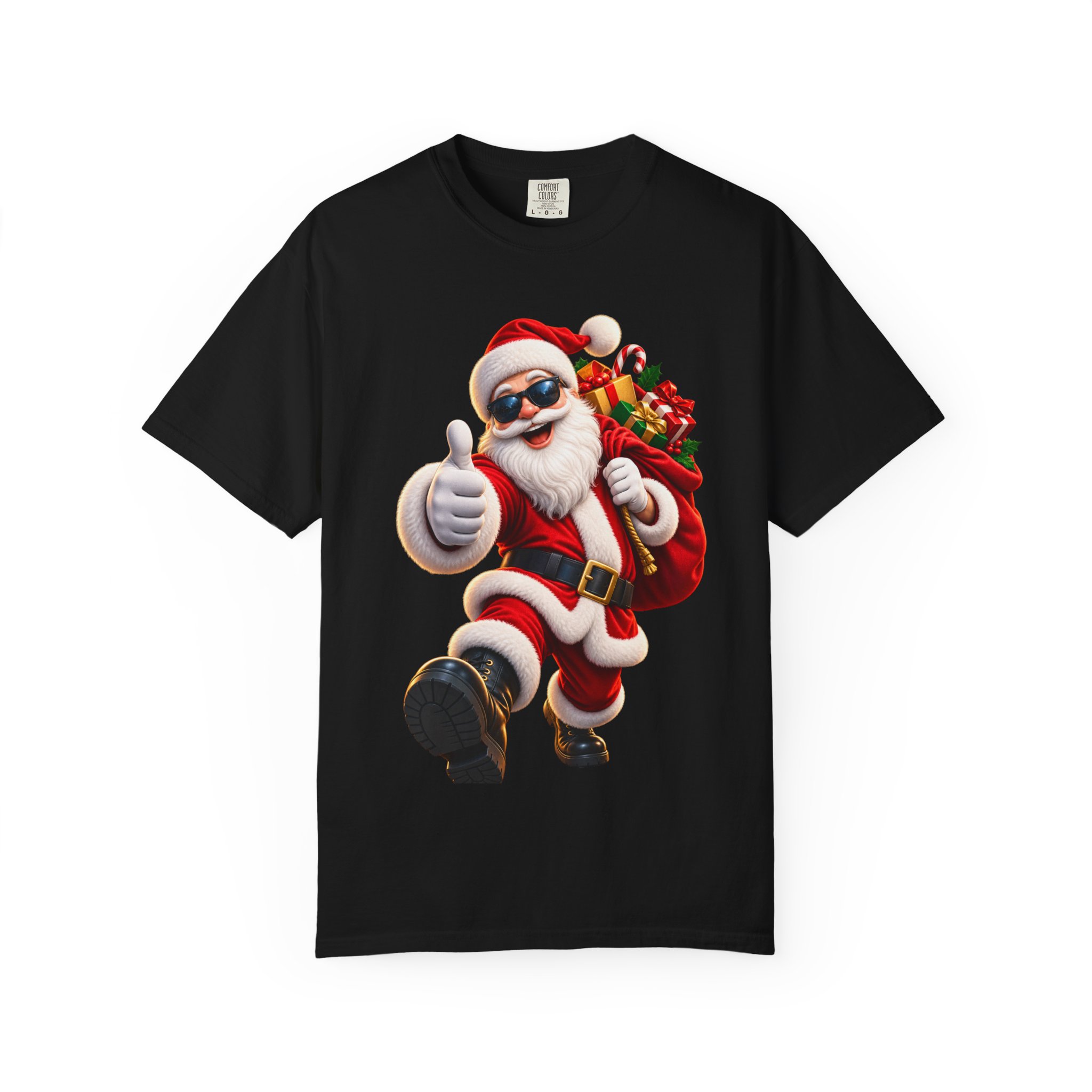 Christmas tee shirts Cool Sunglasses Holiday tshirts - Image 2