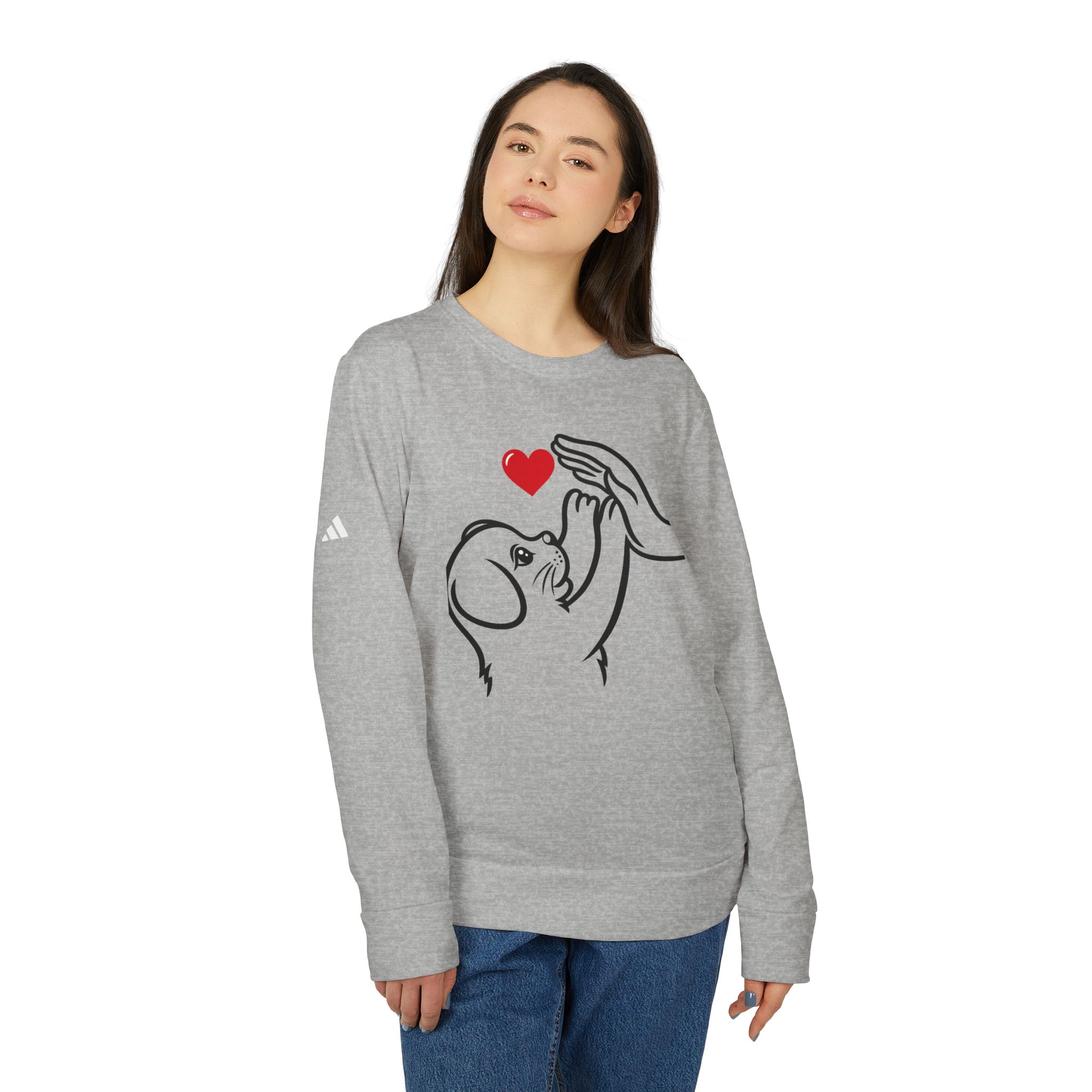 Adidas t-shirt Unisex Fleece Crewneck Sweatshirt for dog lover T-Shirt - Image 13