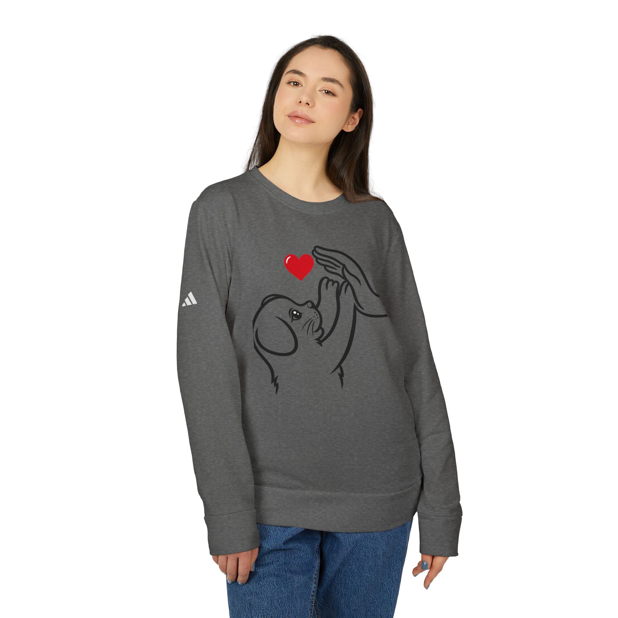 Adidas t-shirt Unisex Fleece Crewneck Sweatshirt for dog lover T-Shirt - Image 8