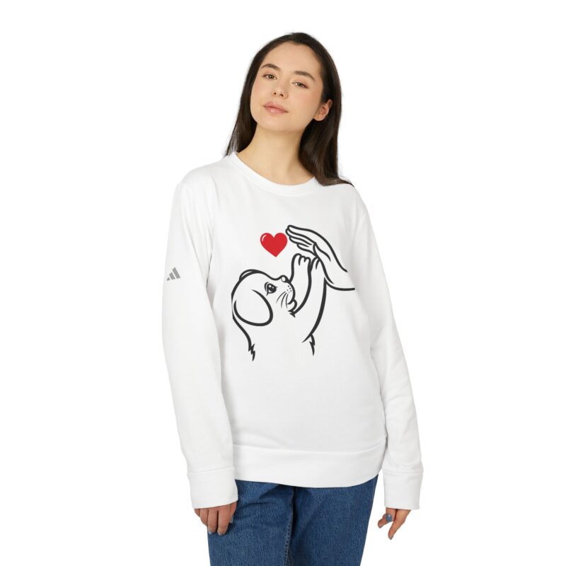 Adidas t-shirt Unisex Fleece Crewneck Sweatshirt for dog lover T-Shirt