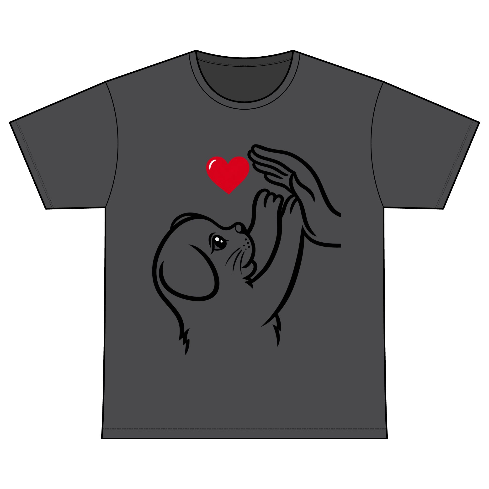 Crew Neck T-Shirt for Dog lover Cotton T-Shirt - Image 3