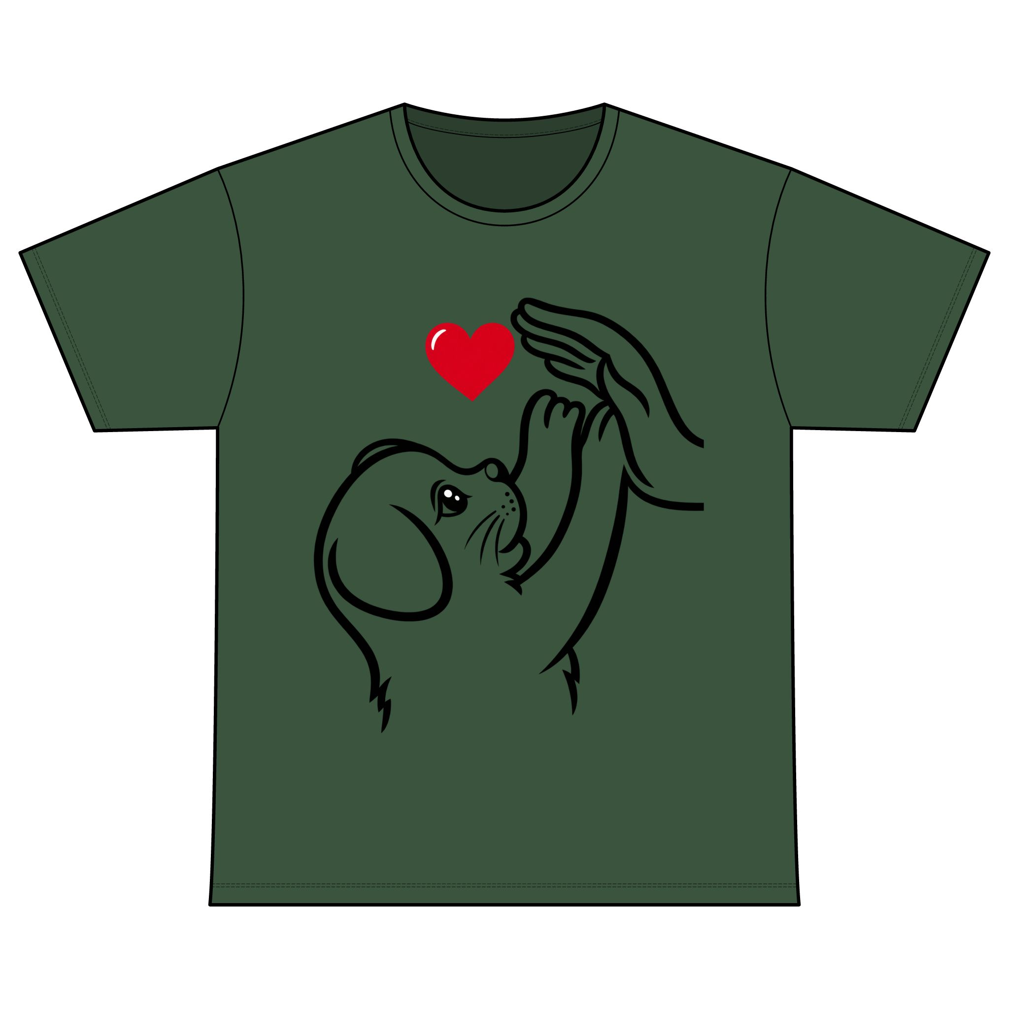 Crew Neck T-Shirt for Dog lover Cotton T-Shirt - Image 5