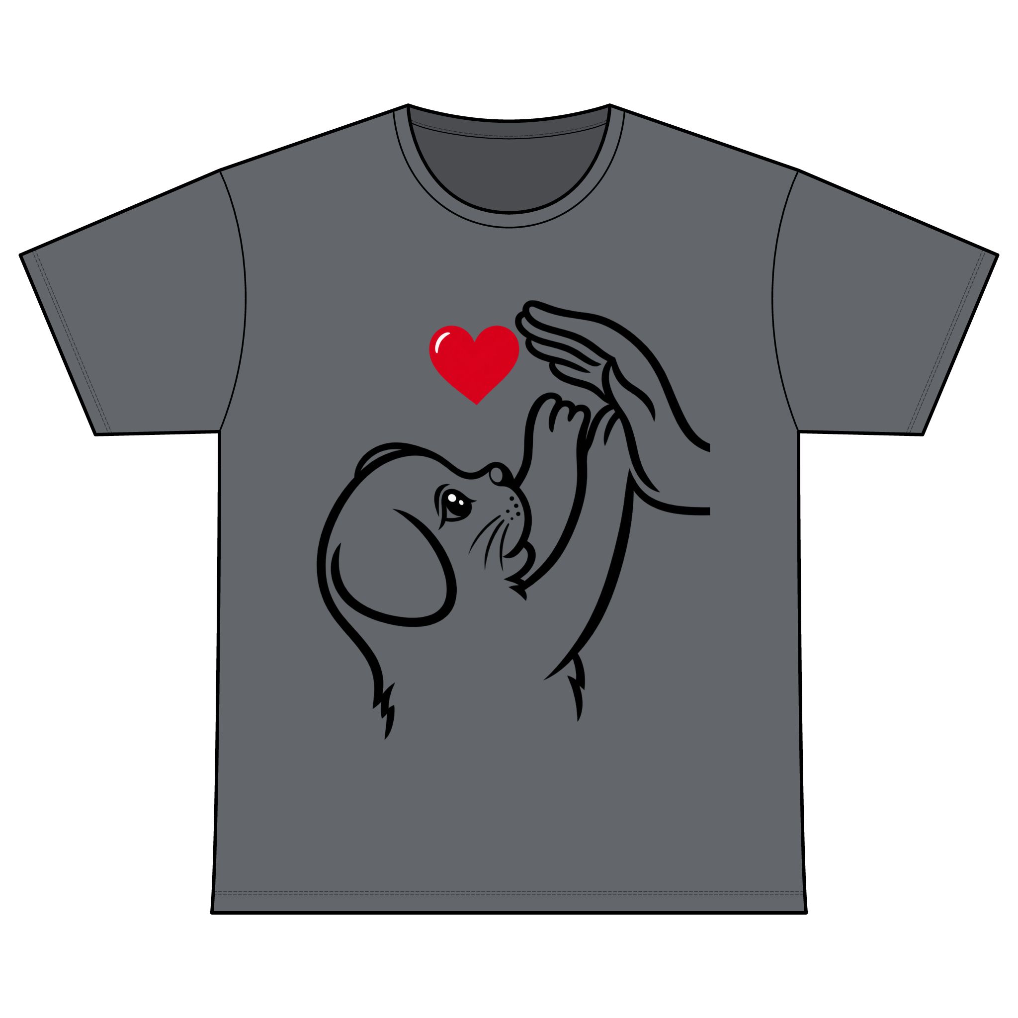 Crew Neck T-Shirt for Dog lover Cotton T-Shirt - Image 7