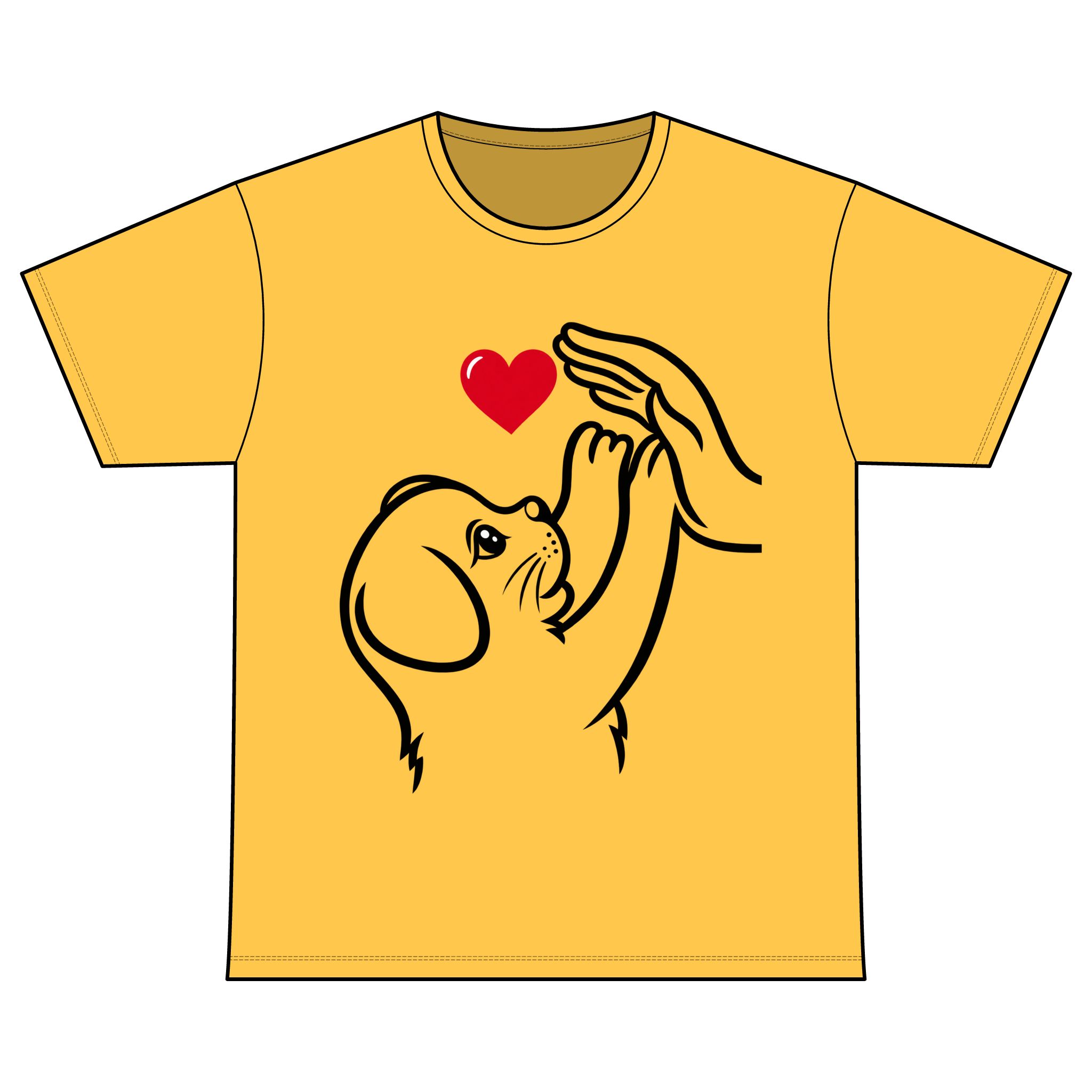 Crew Neck T-Shirt for Dog lover Cotton T-Shirt - Image 8