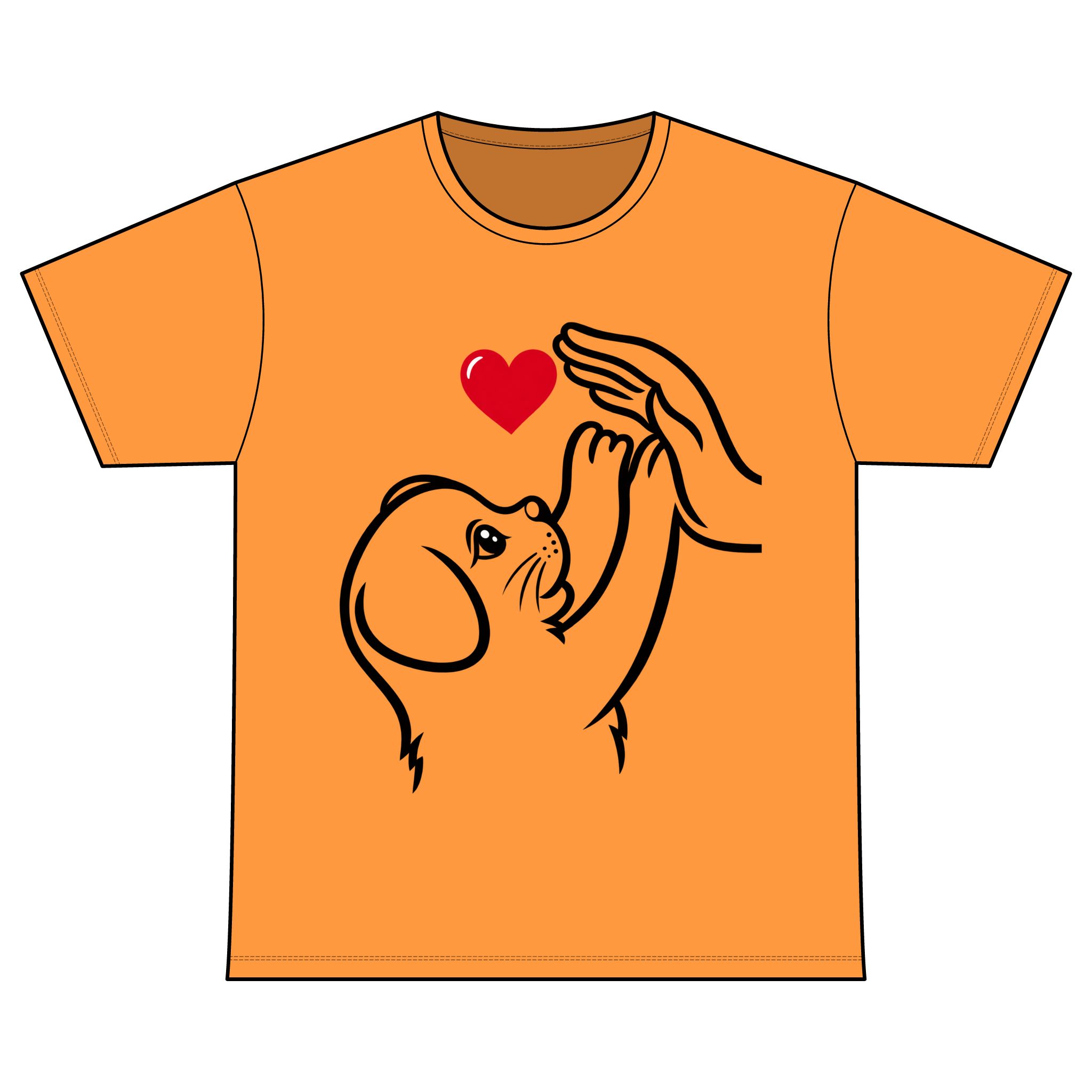 Crew Neck T-Shirt for Dog lover Cotton T-Shirt - Image 9