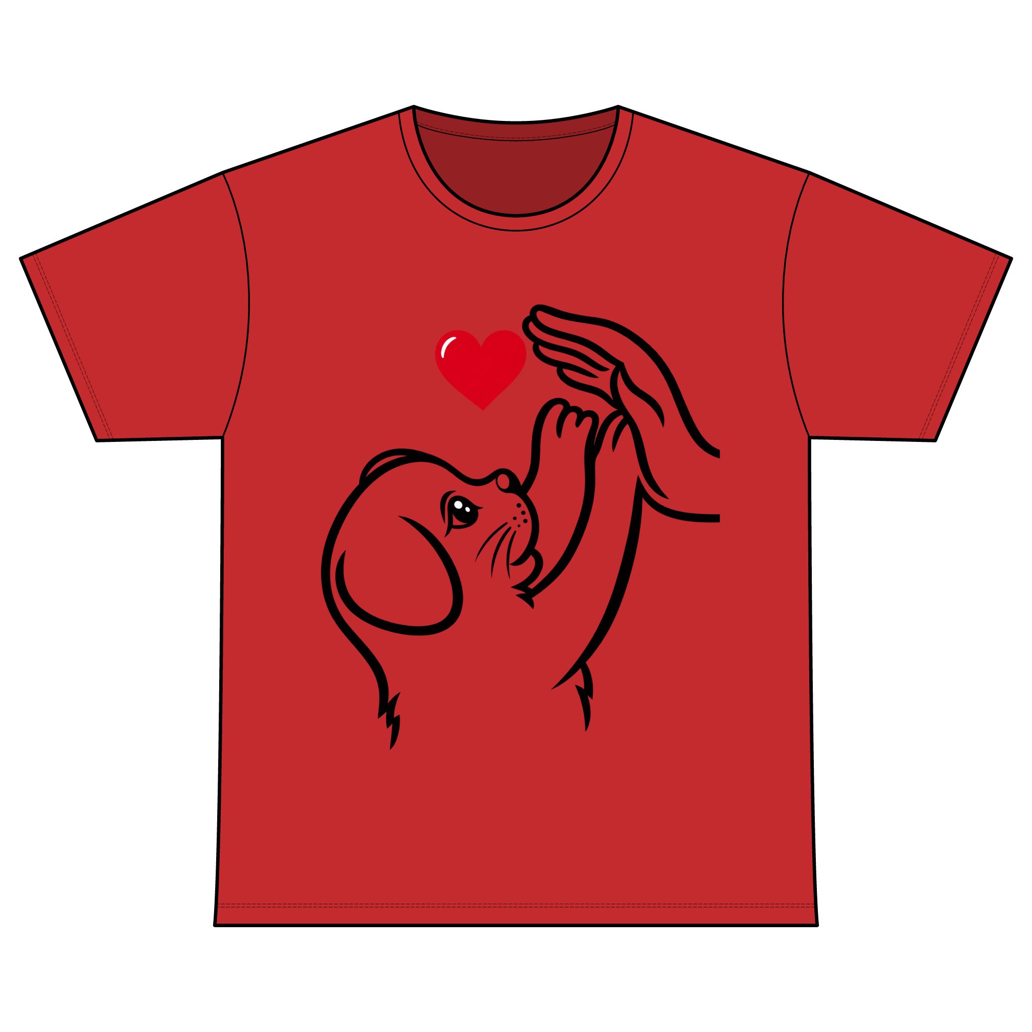 Crew Neck T-Shirt for Dog lover Cotton T-Shirt - Image 10