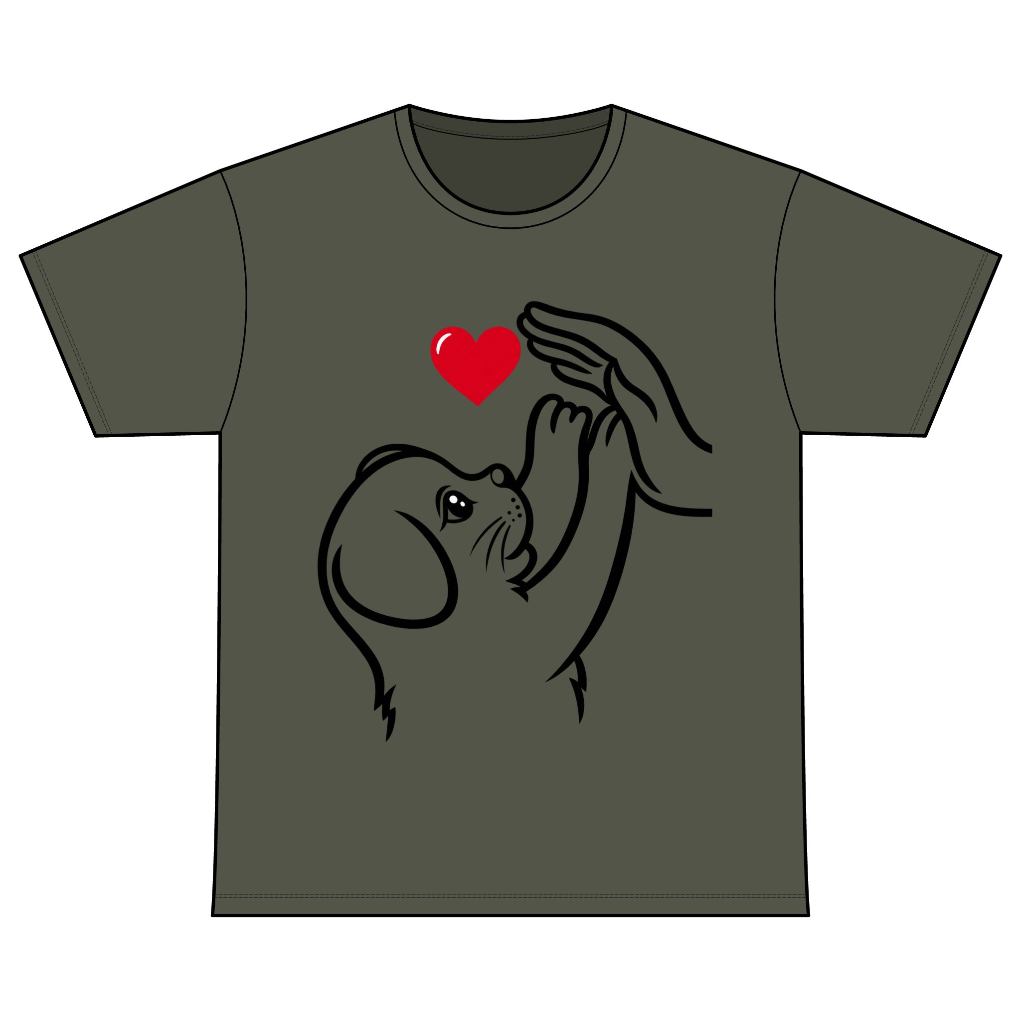 Crew Neck T-Shirt for Dog lover Cotton T-Shirt - Image 12