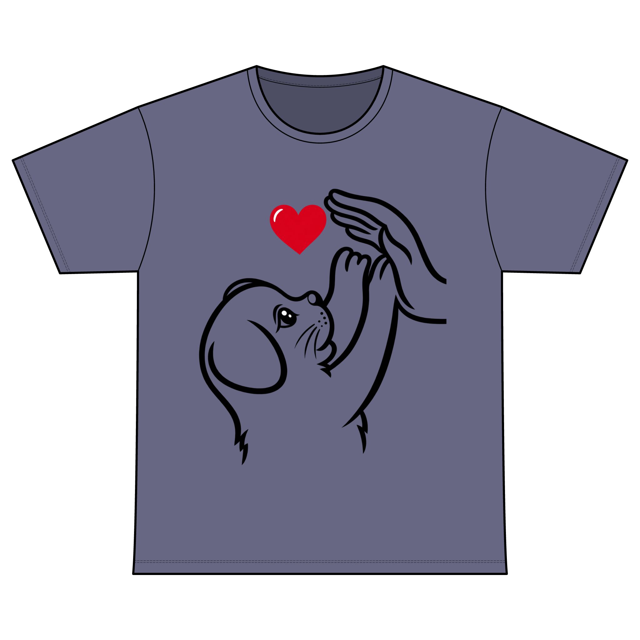 Crew Neck T-Shirt for Dog lover Cotton T-Shirt - Image 13