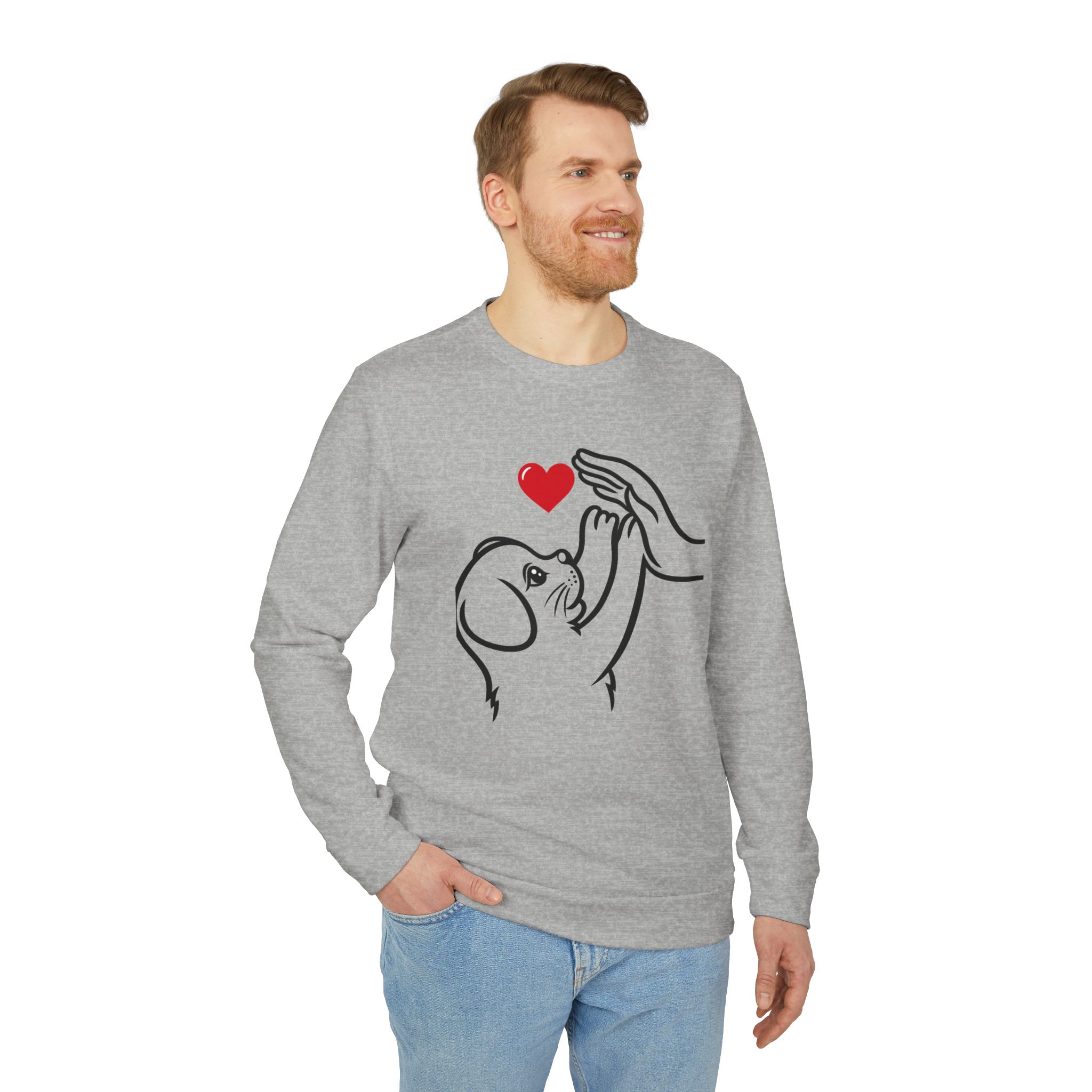 Adidas t-shirt Unisex Fleece Crewneck Sweatshirt for dog lover T-Shirt - Image 15