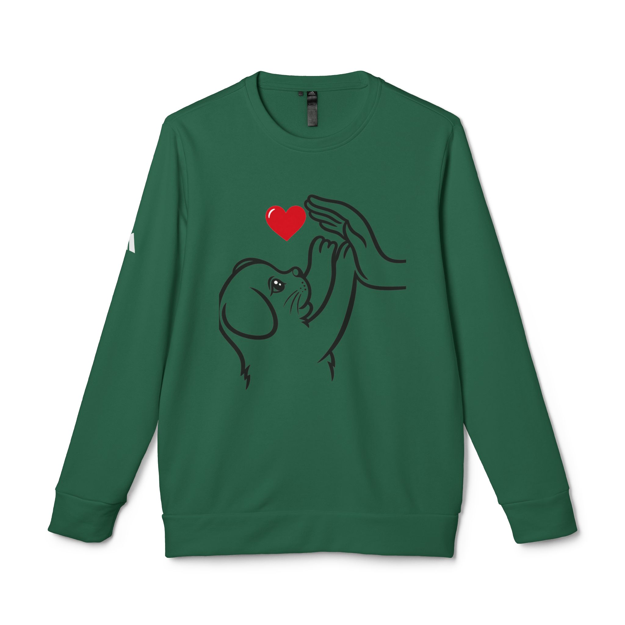 Adidas t-shirt Unisex Fleece Crewneck Sweatshirt for dog lover T-Shirt - Image 16