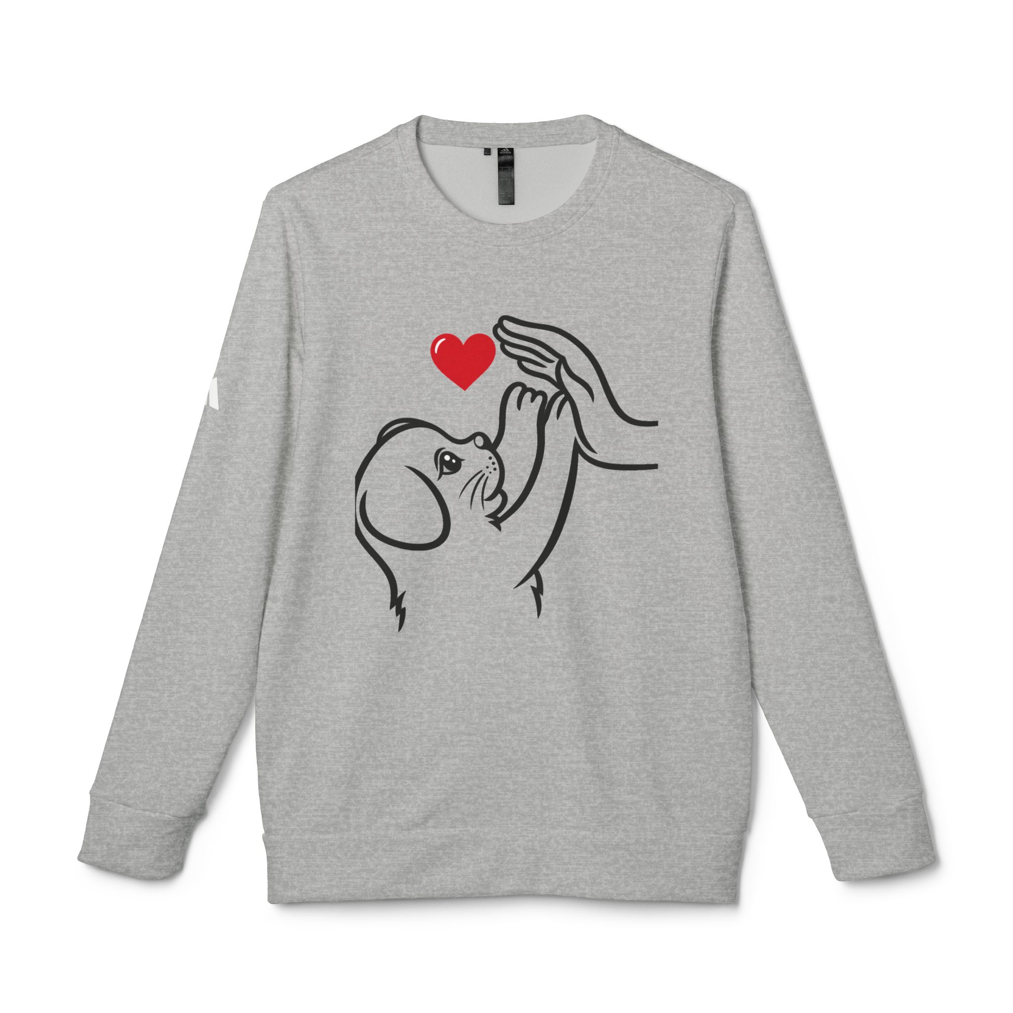 Adidas t-shirt Unisex Fleece Crewneck Sweatshirt for dog lover T-Shirt - Image 11