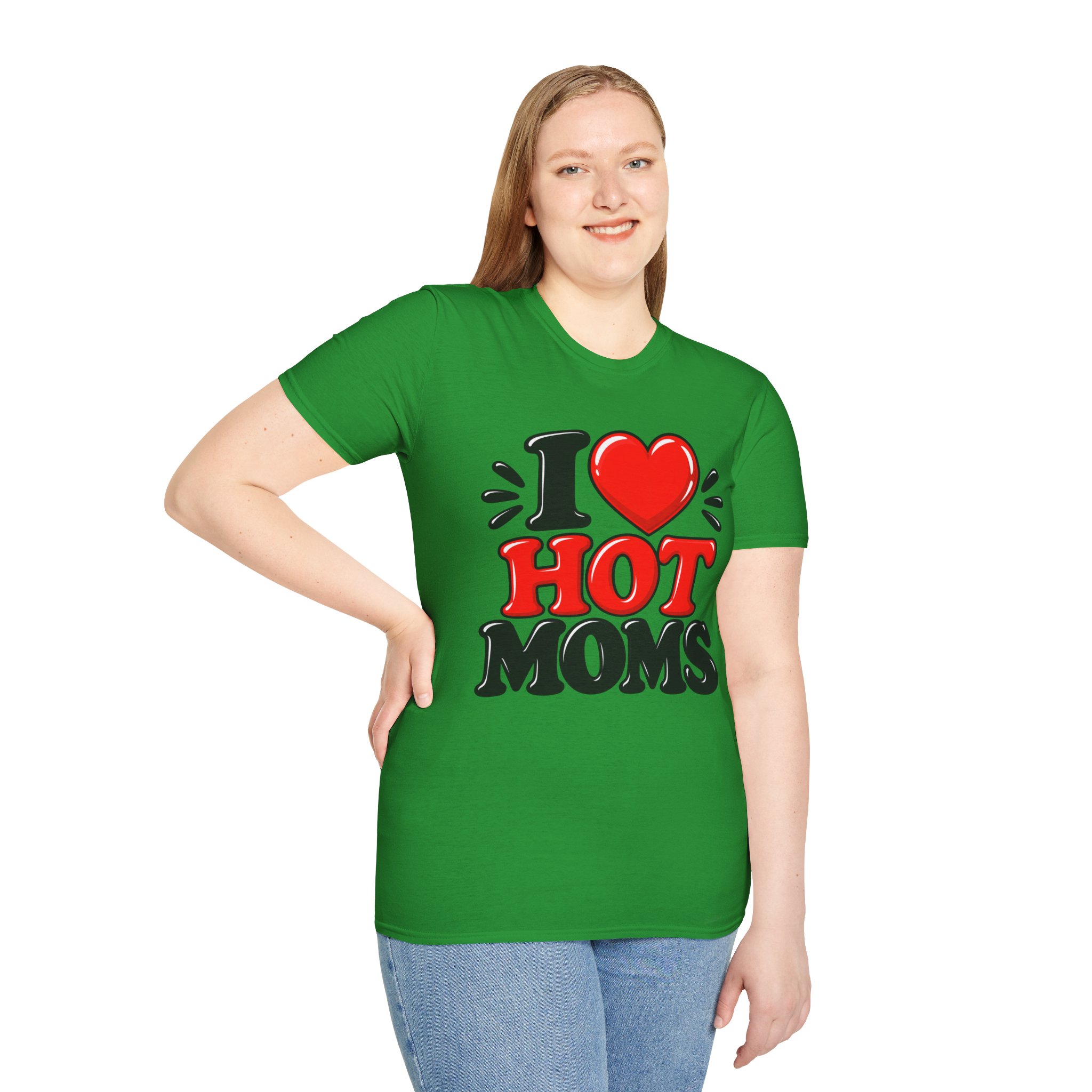 I love Hot Moms T-Shirt Funny Retro Graphic Tee - Image 41
