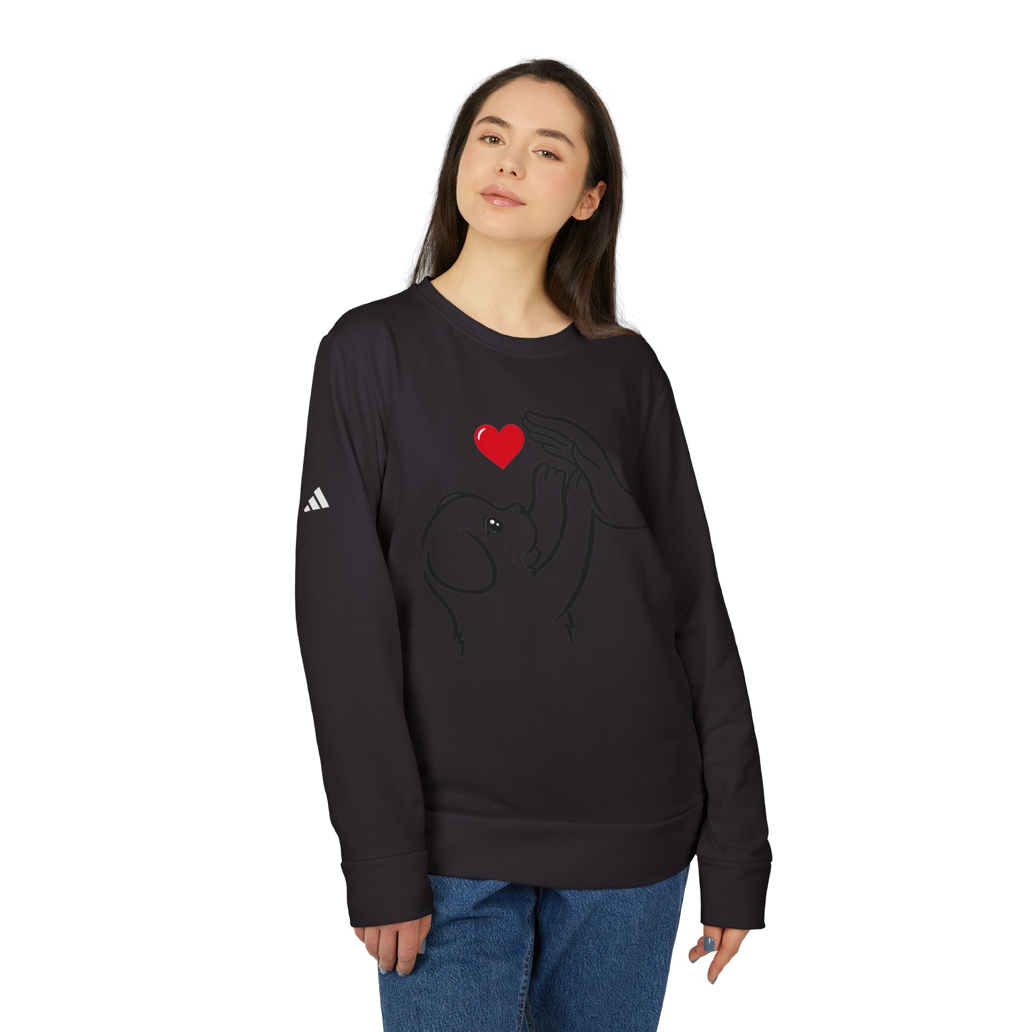Adidas t-shirt Unisex Fleece Crewneck Sweatshirt for dog lover T-Shirt - Image 33