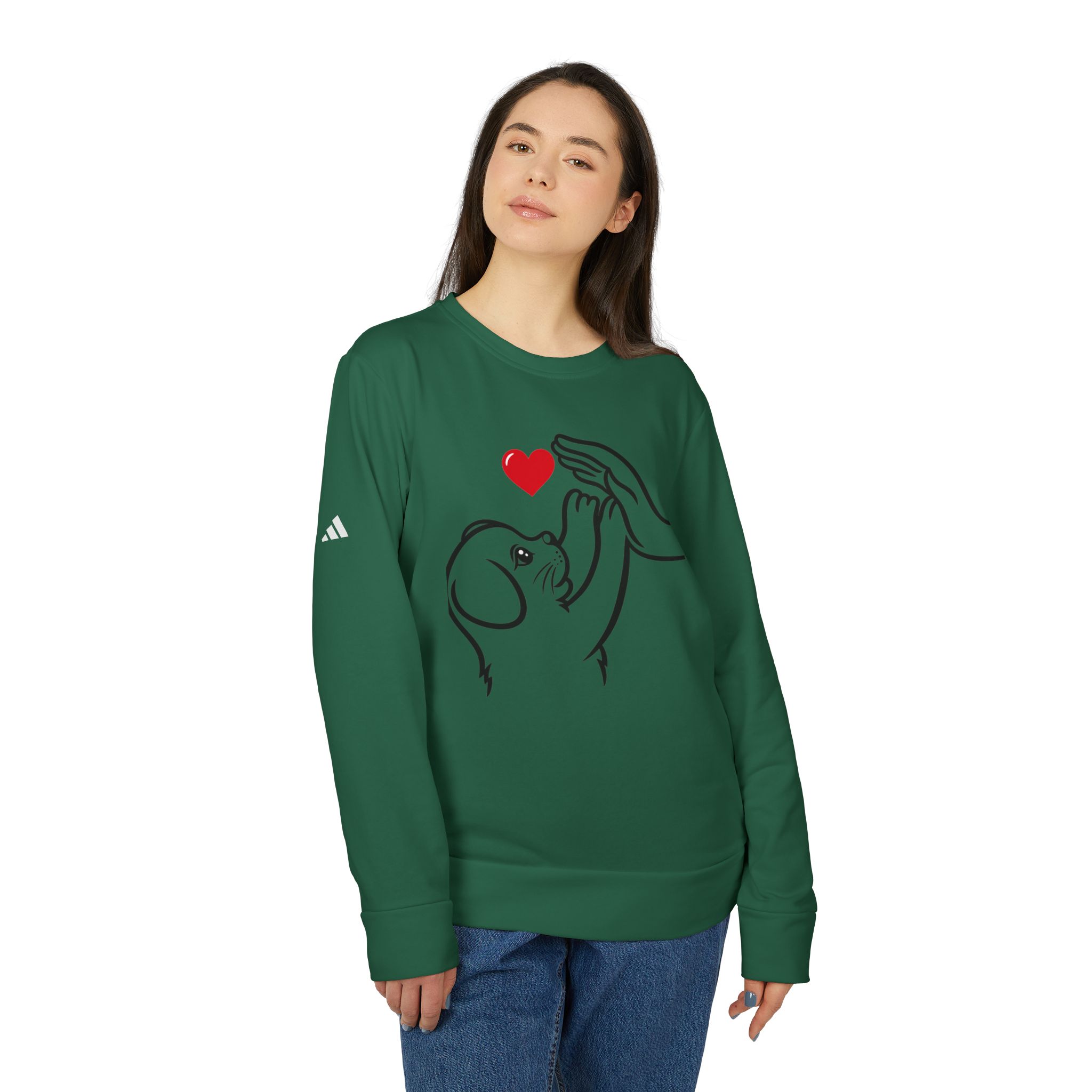 Adidas t-shirt Unisex Fleece Crewneck Sweatshirt for dog lover T-Shirt - Image 18