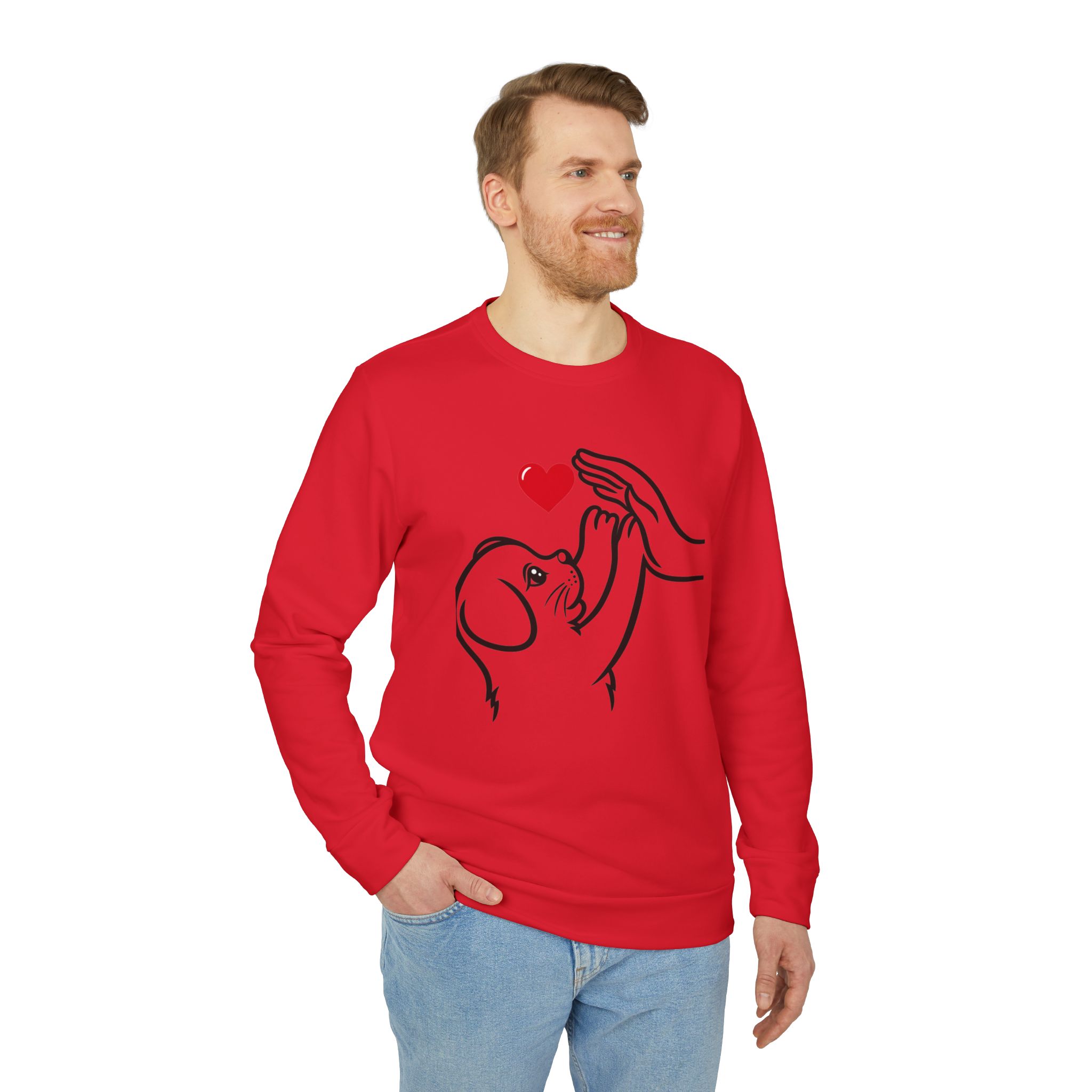 Adidas t-shirt Unisex Fleece Crewneck Sweatshirt for dog lover T-Shirt - Image 40